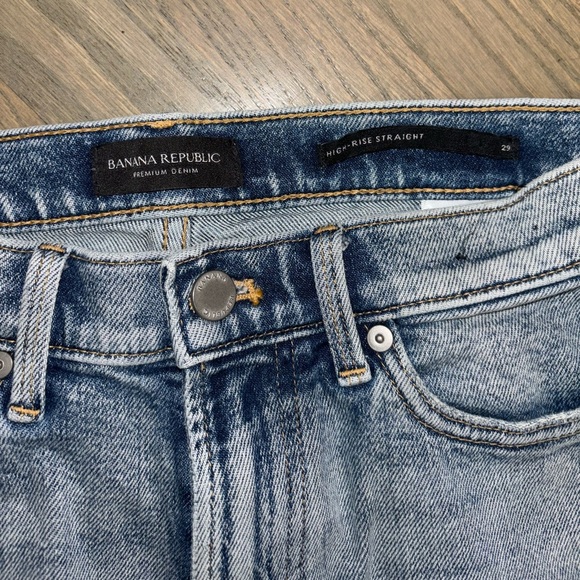 Banana Republic High-Rise Straight Side-Stripe Jeans Women’s size 29 - Picture 6 of 6